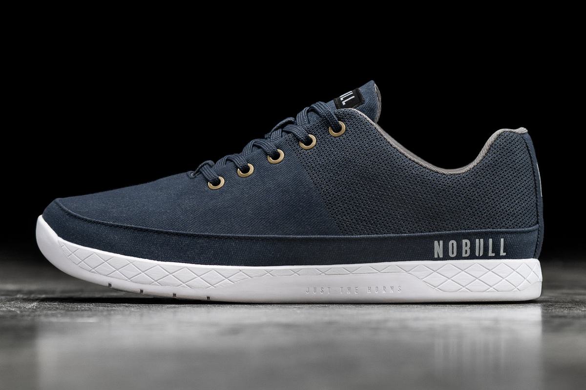 Nobull Canvas Women\'s Trainers Navy | Australia (UN2648)